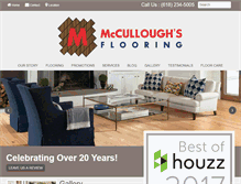 Tablet Screenshot of mcculloughsflooring.com